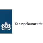 Logo van Kansspelautoriteit met kroon, schild, leeuwen en zwaard als offici&euml;le gaming en gokregulator